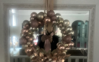 Rose Gold Wreath Christmas Decor